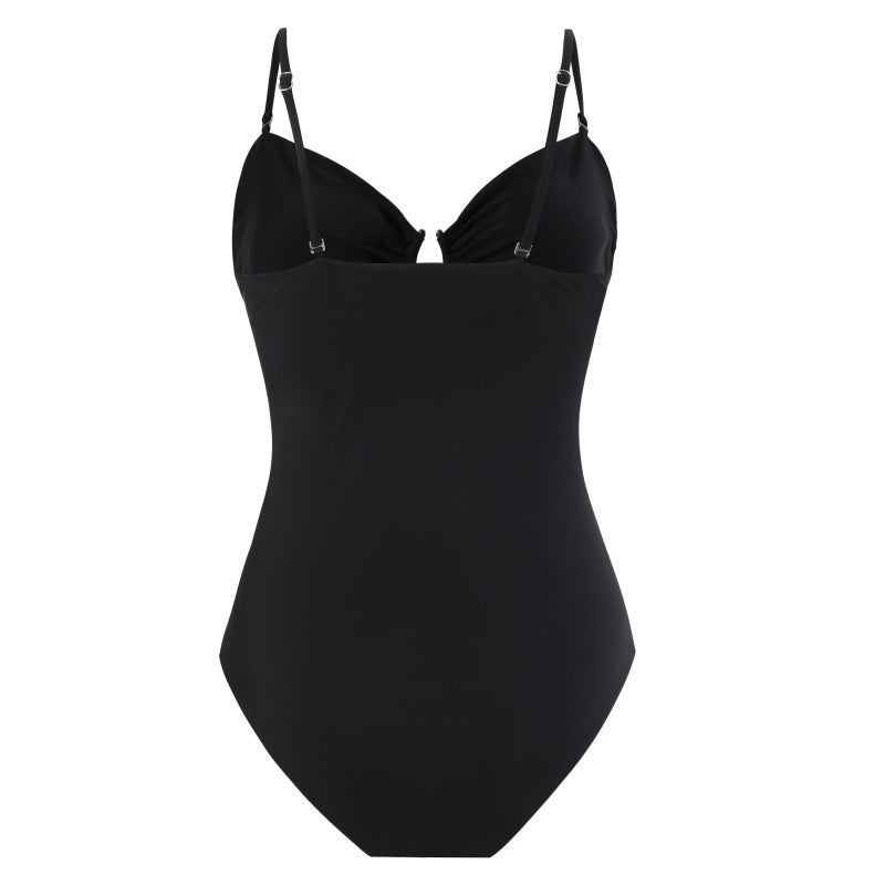 Damen Einteiler Badeanzug mit raffinierten Cut-Outs und stilvollem Wickeldetail R&B