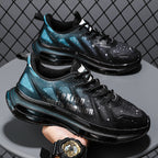 Damen sportliche Lauf-Sneaker mit luftiger Mesh-Oberfläche und stoßdämpfender Sohlentechnologie