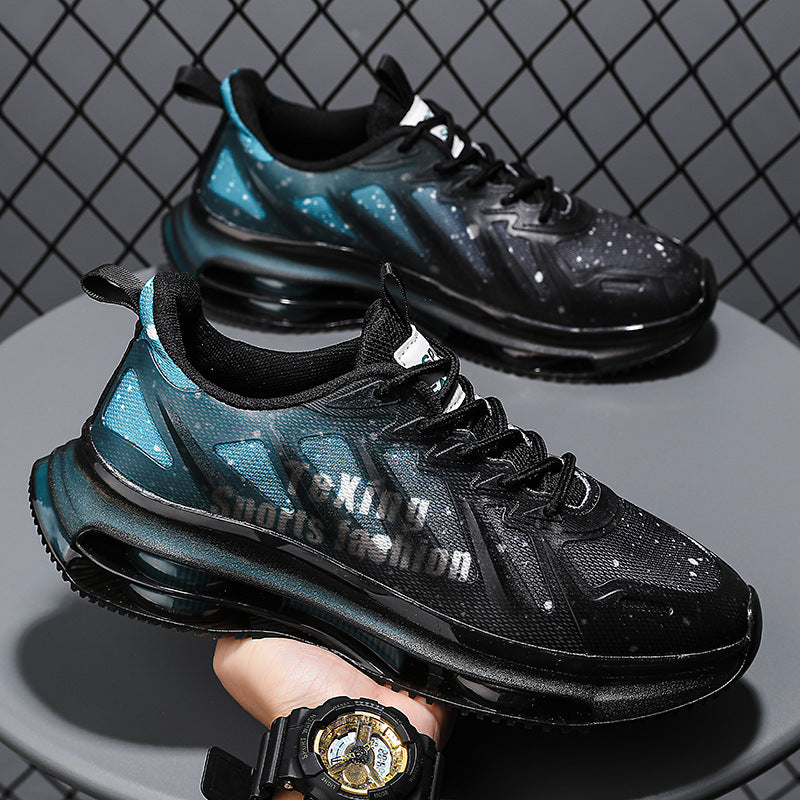 Damen sportliche Lauf-Sneaker mit luftiger Mesh-Oberfläche und stoßdämpfender Sohlentechnologie