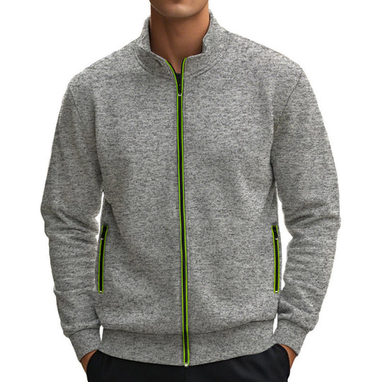 Herren Jacke mit modernem Stehkragen und praktischen Taschen R&B