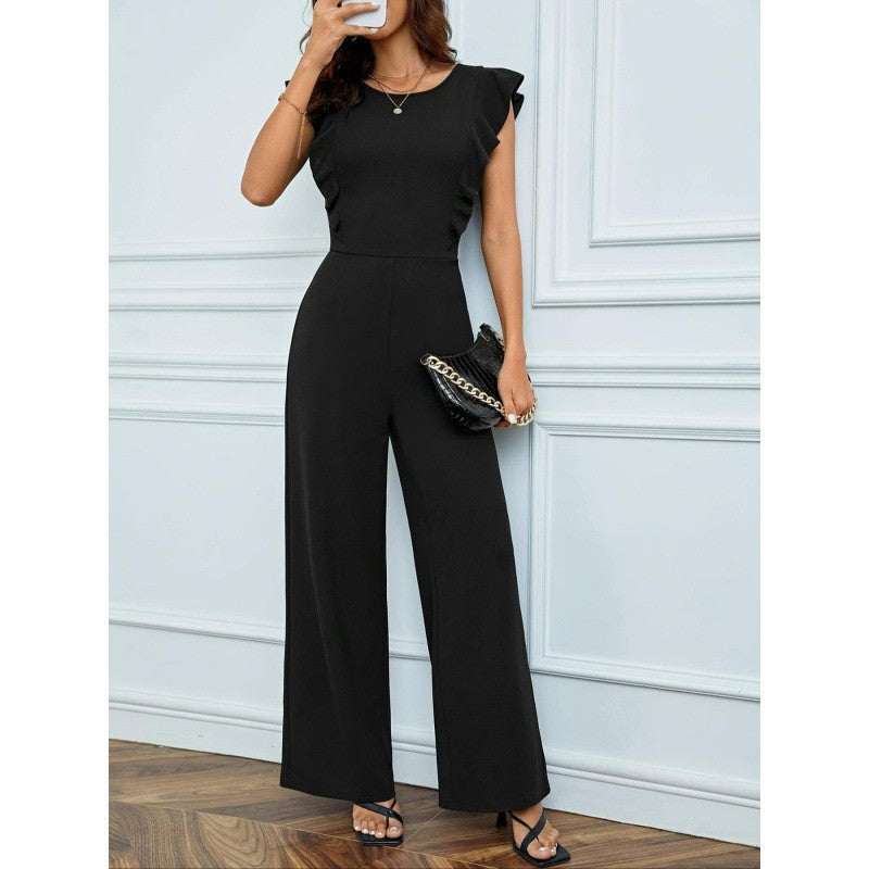 Damen Overall mit Rüschendetail R&B