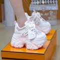 Damen Komfortable Chunky Sneakers mit modischen Glitzerdetails R&B