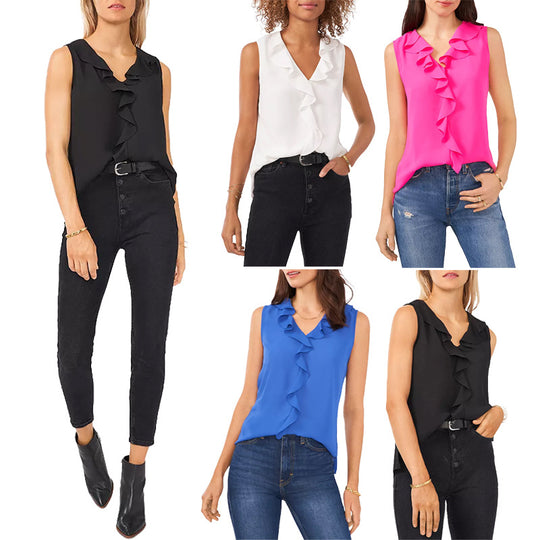 Damen Bluse mit Rüschendetails R&B