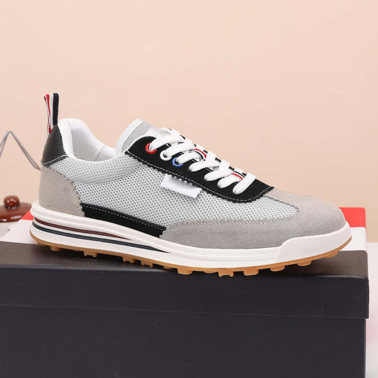 Damen Sportliche Sneaker mit atmungsaktivem Mesh-Obermaterial und dämpfender Sohle R&B