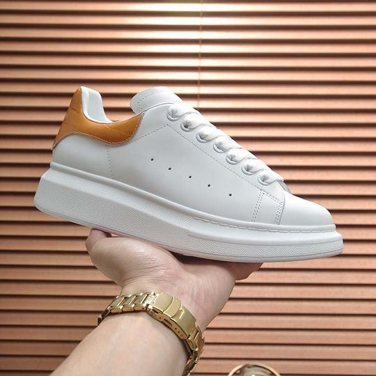 Damen Sportliche Sneakers mit modischer Lederspitze und gepolsterter Sohle R&B