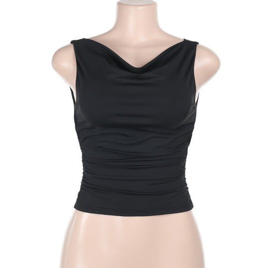 Damen figurbetontes Top mit asymmetrischem Ausschnitt und angenehmem Stretch R&B