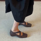 Damen Ballerinas mit elegantem Kreuzriemen und komfortabler Innensohle R&B