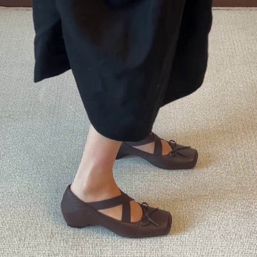 Damen Ballerinas mit elegantem Kreuzriemen und komfortabler Innensohle R&B