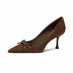 Damen elegante Pumps mit modischem Schleifen-Detail