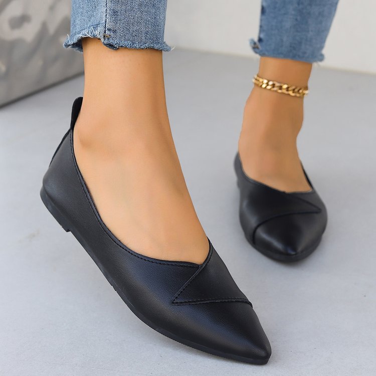 Damen Spitzen Ballerinas mit eleganter Nahtführung R&B