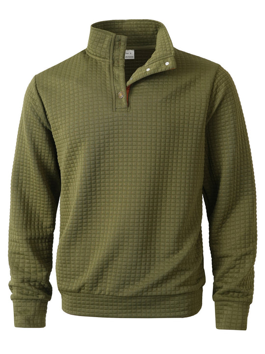 Herren stylischer Pullover mit modischem Stehkragen R&B