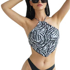 Damen Bustier-Bikinioberteil mit asymmetrischem Schnitt R&B