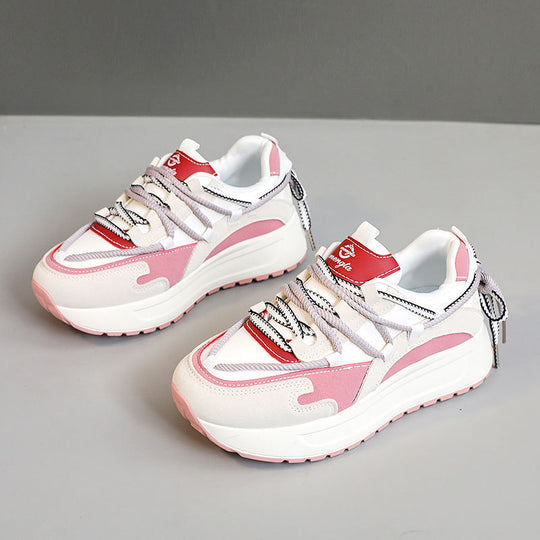 Damen Sportliche Chunky Sneakers mit atmungsaktiver Mesh-Oberfläche und dämpfender Laufsohle R&B