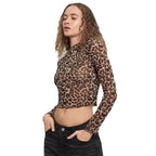 Damen Transparente Langarmshirt R&B