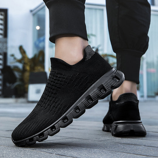 Damen Slip-On Laufschuhe mit atmungsaktivem Obermaterial und flexibler Sohle R&B