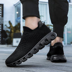 Damen Bequeme Slip-On Sneakers mit atmungsaktivem Obermaterial und dämpfender Sohle