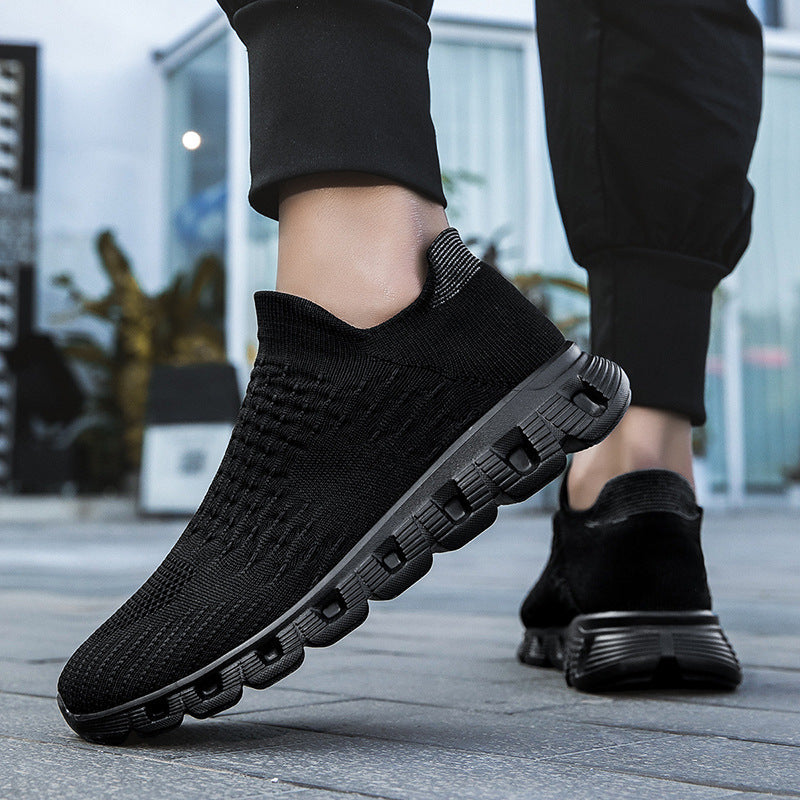Damen Bequeme Slip-On Sneakers mit atmungsaktivem Obermaterial und dämpfender Sohle