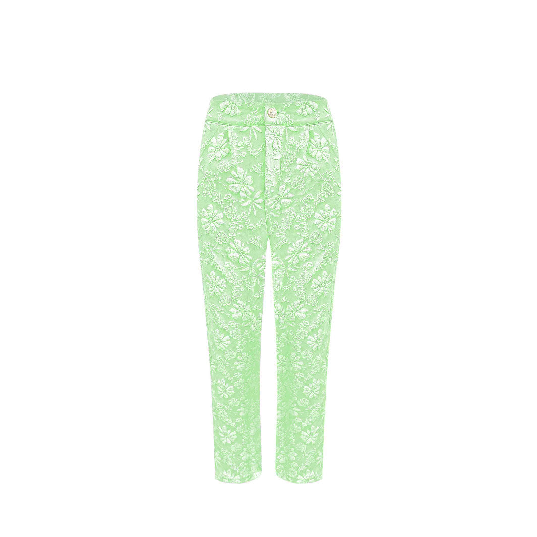 Damen Blumenmuster Hose im eleganten Casual-Stil R&B