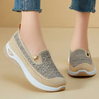 Damen Komfortable Strick-Sneaker mit rutschfester Sohle R&B