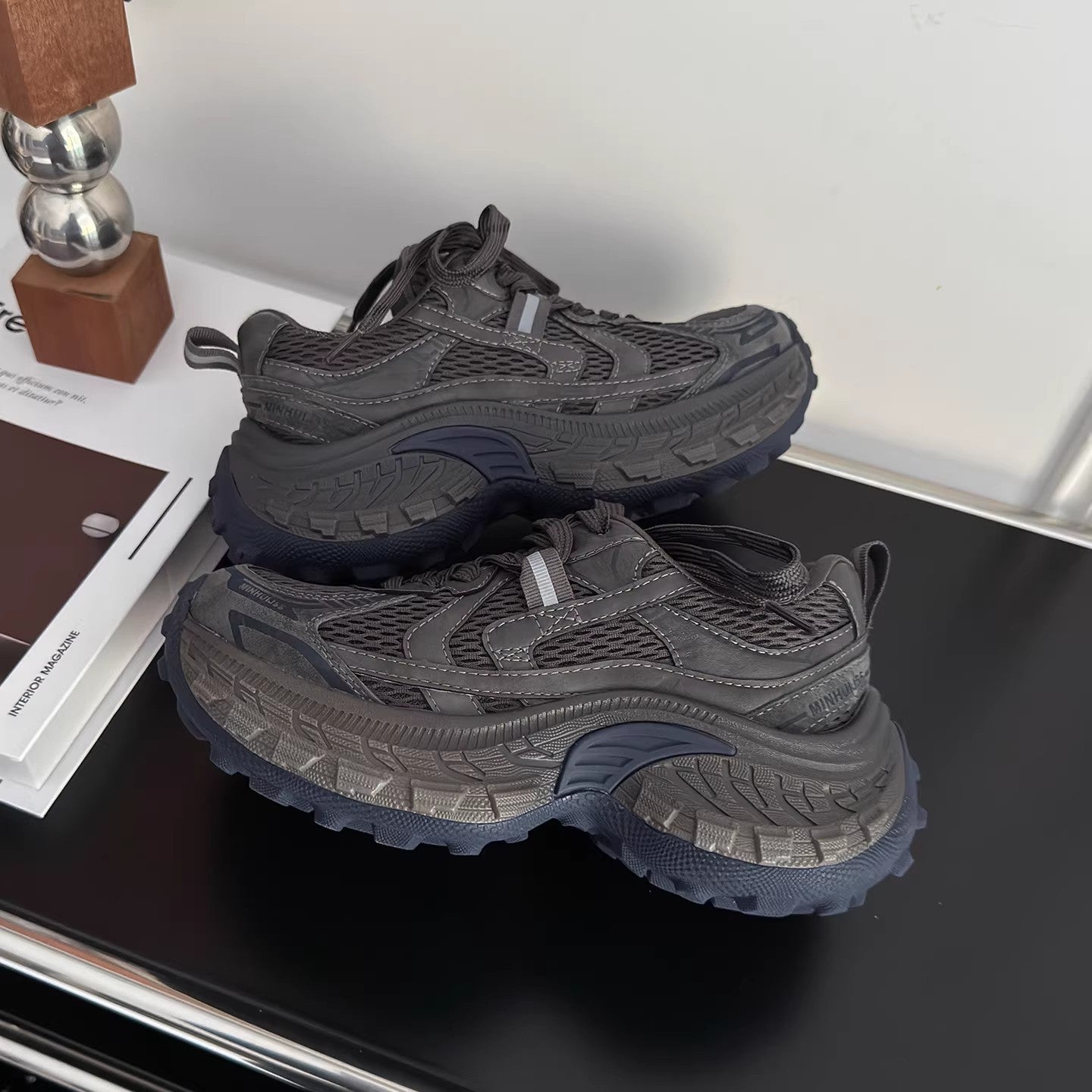 Damen Lauf-Sneaker mit atmungsaktivem Mesh-Obermaterial und stoßdämpfender Sohle R&B