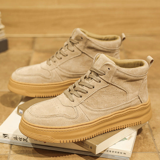 Damen Modische High-Top Sneakers mit dicker Sohle und bequemer Innenpolsterung R&B