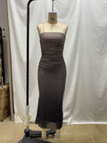 Damen Figürliches Abendkleid mit Raffungen