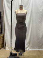Damen Figürliches Abendkleid mit Raffungen