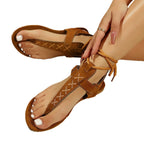 Damen Zehenstegsandalen mit praktischem Schnürdesign und eleganter Riemenstruktur R&B
