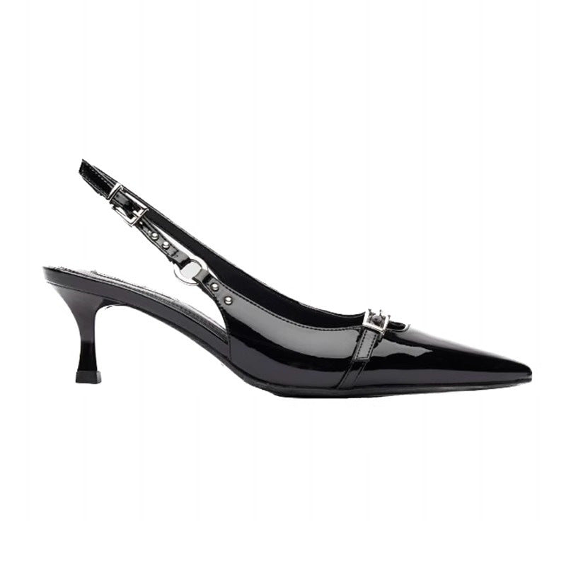 Damen spitze High Heels mit modischem Schnallen-Detail R&B