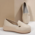 Damen bequeme Slip-On Sneakers mit anatomischem Fußbett und texturiertem Obermaterial R&B
