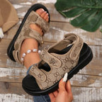 Damen Komfortable Sandalen mit verstellbarem Riemendesign R&B