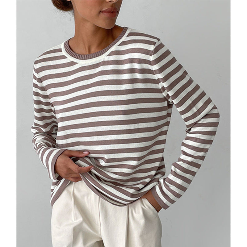 R&B | Klassischer Gestreifter Pullover