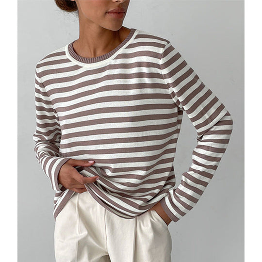 R&B | Klassischer Gestreifter Pullover