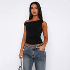Damen Crop-Top mit floralem Design und schulterfreiem Schnitt R&B