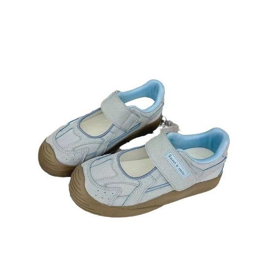 Damen Komfortable Sneakers mit praktischem Klettverschluss und atmungsaktiver Mesh-Oberfläche R&B