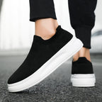 Unisex nan atmungsaktiver Strick-Freizeitschuh mit sockenähnlichem Schaft und rutschfester Laufsohle R&B