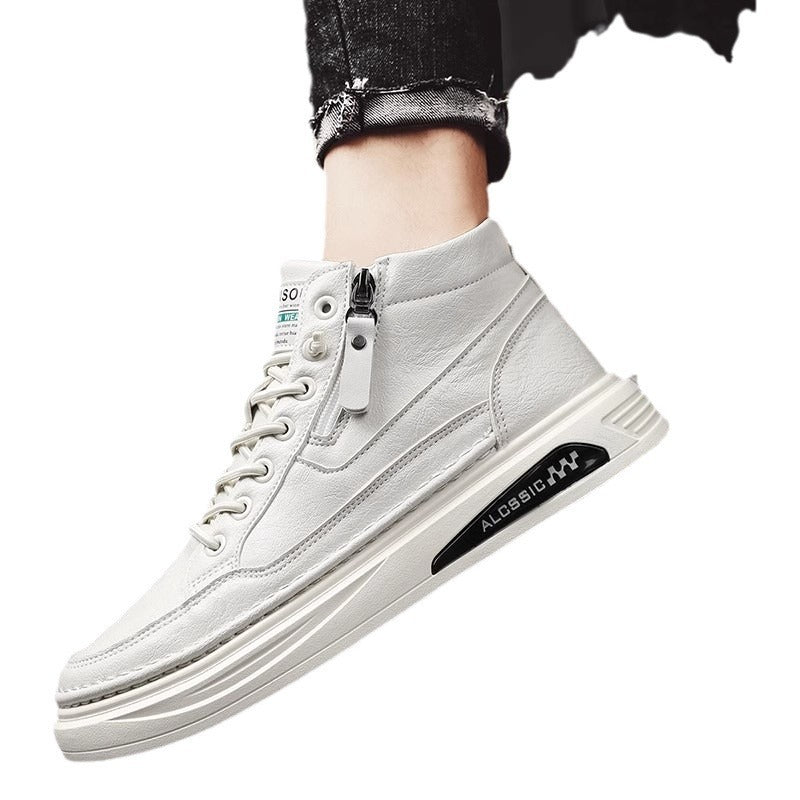 Herren modische High-Top Sneakers mit praktischer seitlicher Reißverschlussöffnung und Hochleistungssohle R&B