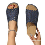 Damen dekorative Clogs mit modischem Lochmuster R&B
