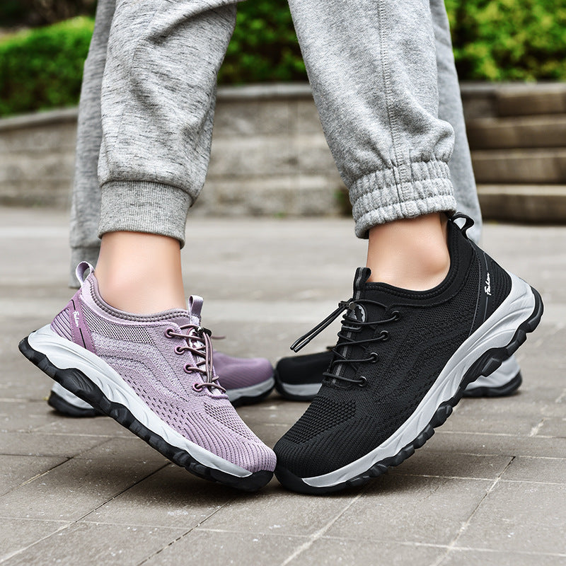 Damen Outdoor-Sport-Sneaker mit innovativem Schnellschnürsystem und atmungsaktiver Mesh-Oberfläche