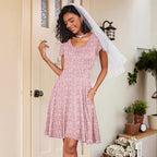 Damen Sommerliches Kleid mit floralem Muster und schwingendem Rock R&B
