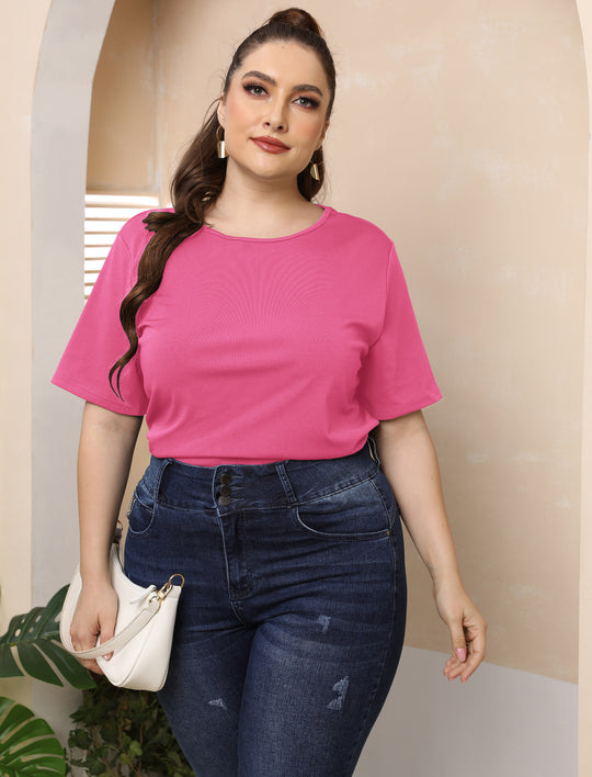 Damen modisches Basic T-Shirt R&B