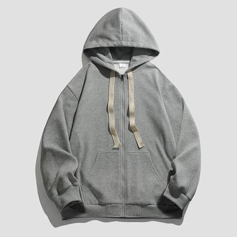 Damen warme Kapuzenjacke mit durchgehendem Reißverschluss und großzügigen Taschen R&B