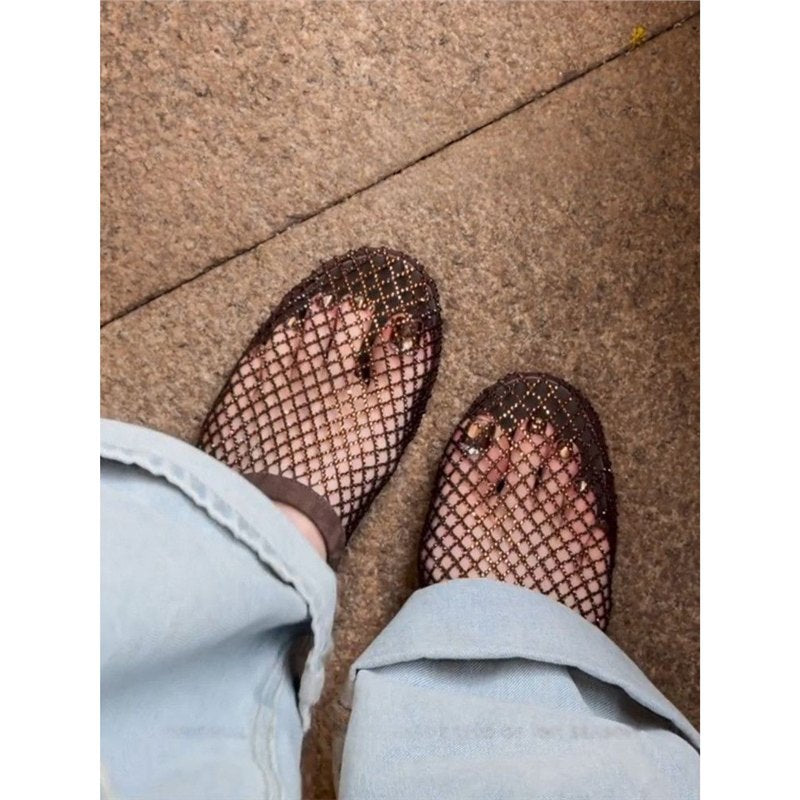 Damen Netz Mules R&B