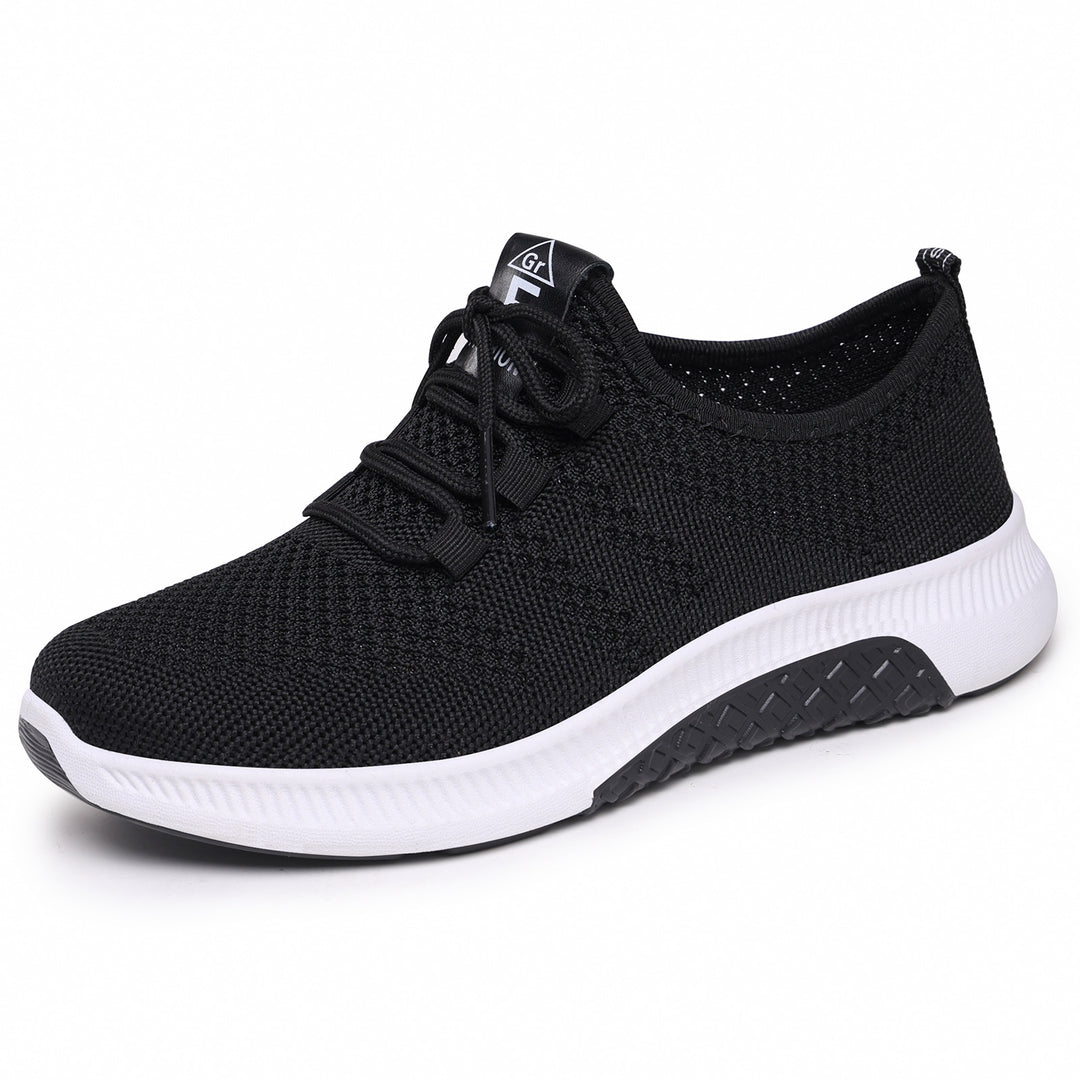 Damen Bequeme und atmungsaktive Sneakers mit elastischen Schnürsystem R&B