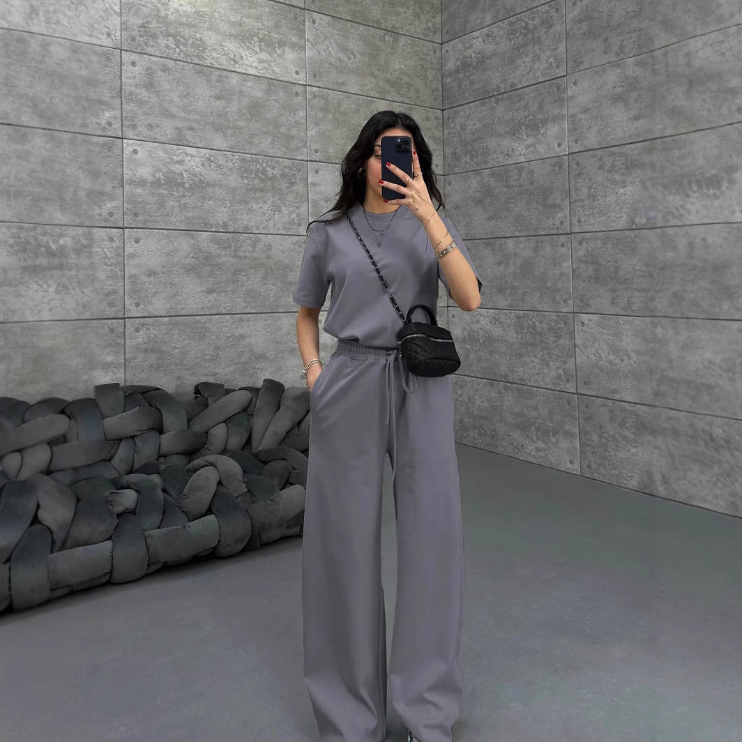 Damen Komfortabler und stilvoller Jumpsuit mit weitem Bein R&B