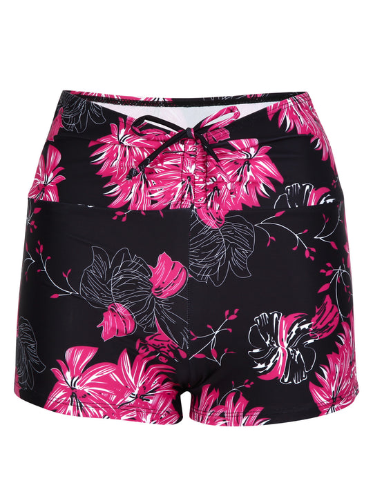 Damen Bikini-Höschen mit hohem Bund und raffinierten Rüschendetails R&B