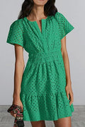 Damen Sommerkleid im romantischen Broderie Anglaise Stil R&B