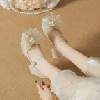 Damen Ballerinas mit glamourösen Blüten-Details R&B