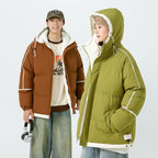 Herren modische Kapuzenjacke mit hochwertiger Füllung und funktionalen Taschen