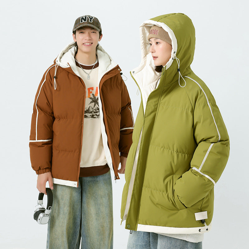 Herren modische Kapuzenjacke mit hochwertiger Füllung und funktionalen Taschen